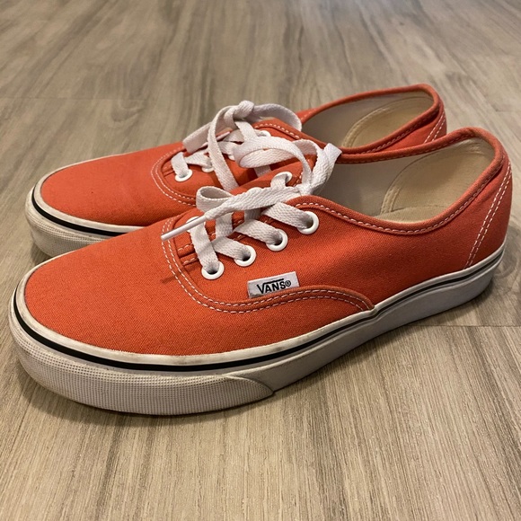 vans authentic orange
